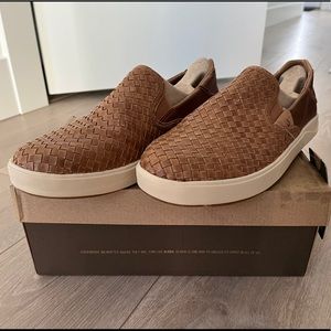 Olukai Men’s Size 9 Lae‘ahi Lauhala Leather Slip-On Sneakers